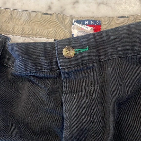 Black pleat front Tommy Hilfiger pants 36/30 - Picture 3 of 5